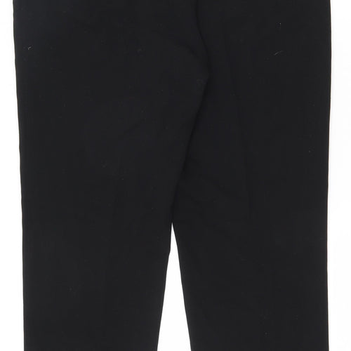 Marks and Spencer Womens Black  Polyester Dress Pants Trousers Size 14 L27.5 in Regular Zip
