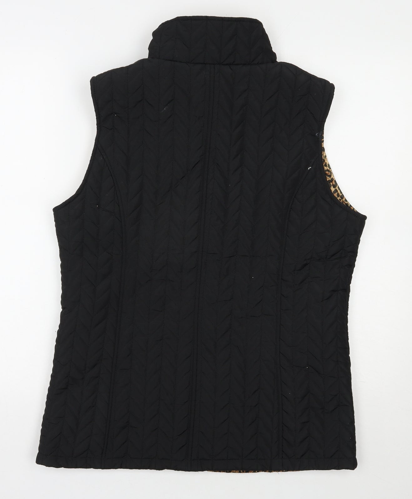 Casamia Womens Black   Gilet Waistcoat Size S  Zip