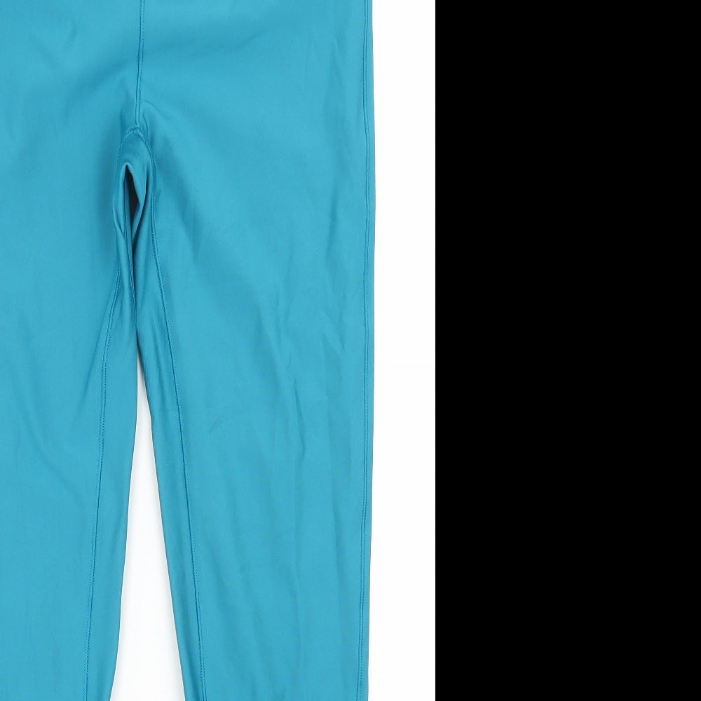 NEXT Womens Blue  Polyester Compression Leggings Size 12 L27 in Regular Pullover