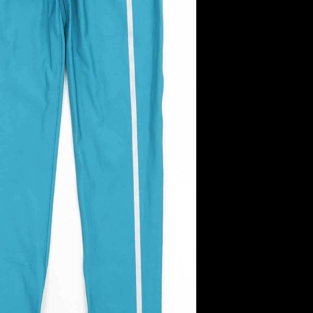 NEXT Womens Blue  Polyester Compression Leggings Size 12 L27 in Regular Pullover