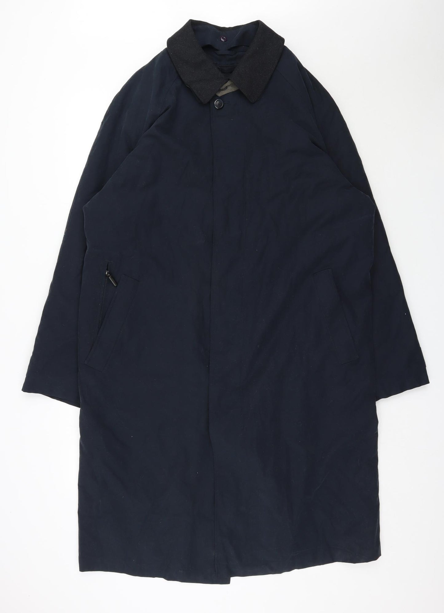Melka Mens Blue   Jacket Coat Size XL  Button