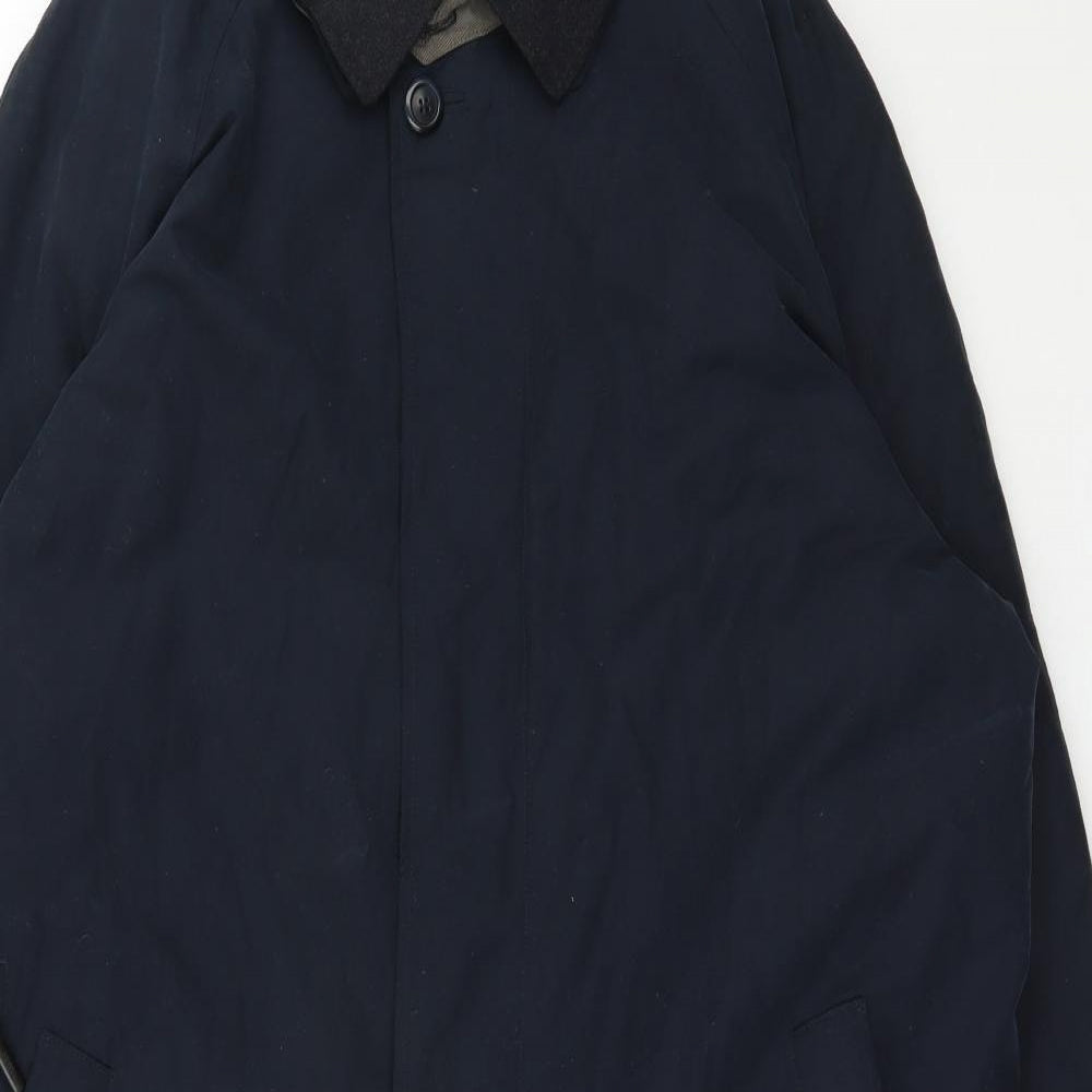Melka Mens Blue   Jacket Coat Size XL  Button