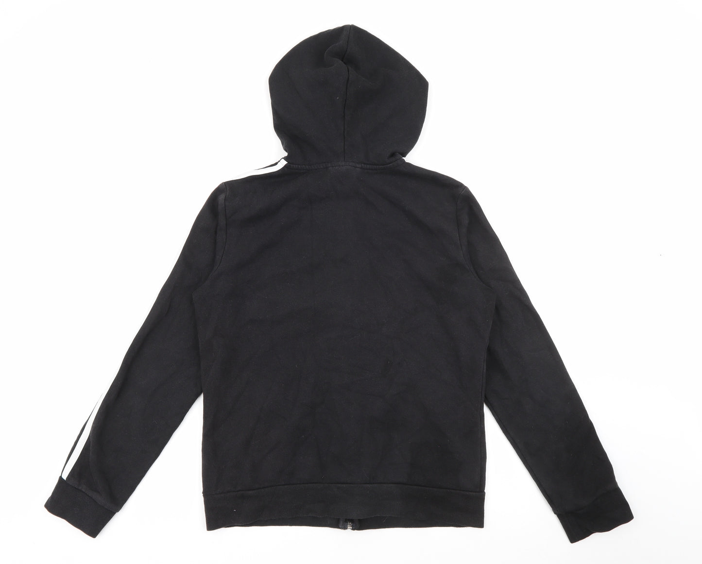 adidas Mens Black  Cotton Full Zip Hoodie Size M