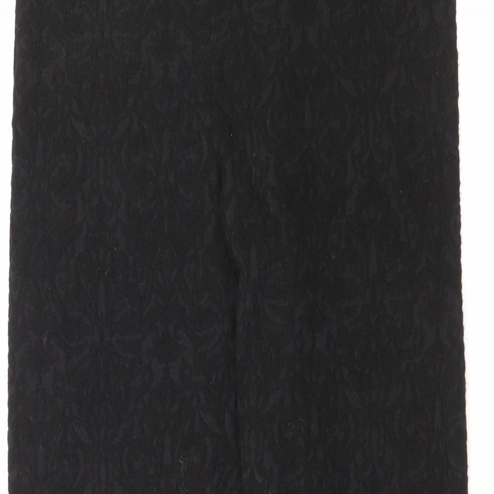 NEXT Womens Black  Polyester Pedal Pusher Leggings Size 12 L28 in