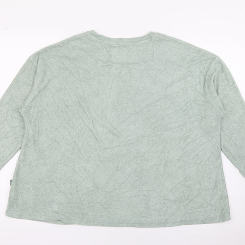 Primark Womens Green Crew Neck  Viscose Pullover Jumper Size S