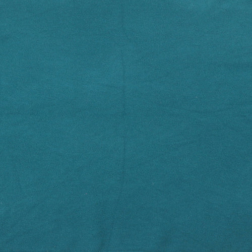M & V Womens Blue Scoop Neck  Polyamide Pullover Jumper Size S