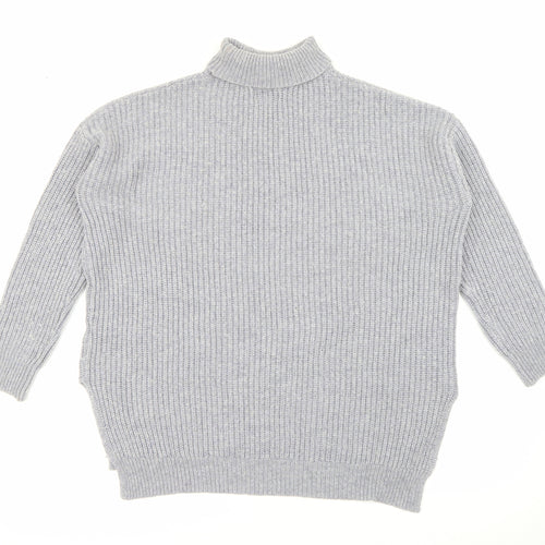 R Studio Womens Purple Roll Neck  Polyamide Pullover Jumper Size 14