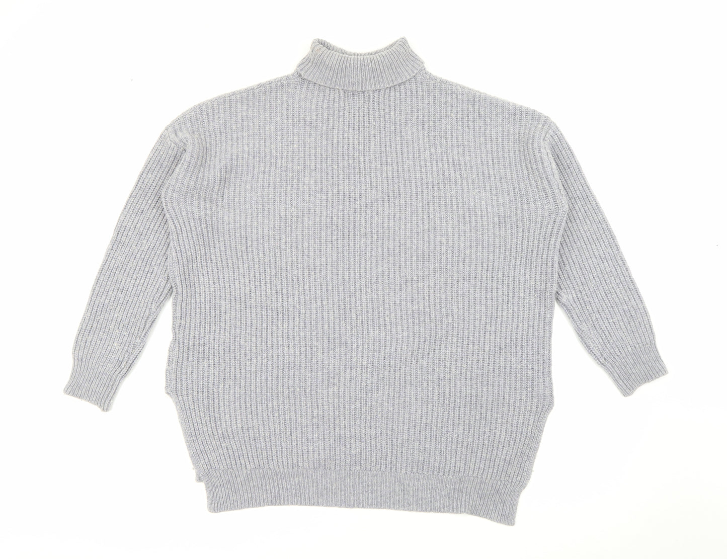 R Studio Womens Purple Roll Neck  Polyamide Pullover Jumper Size 14