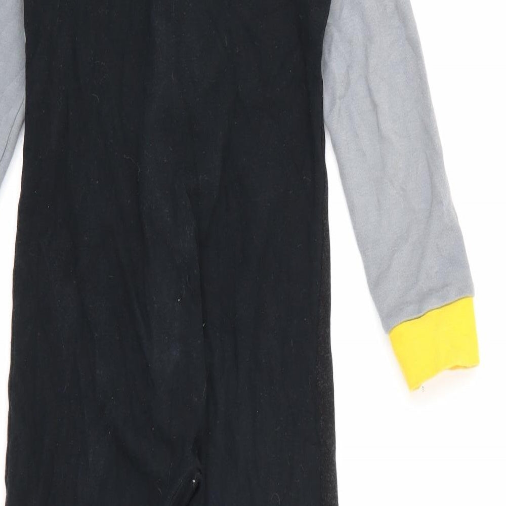 George Boys Black Solid Cotton  One Piece Size 5-6 Years  Zip - Transformers