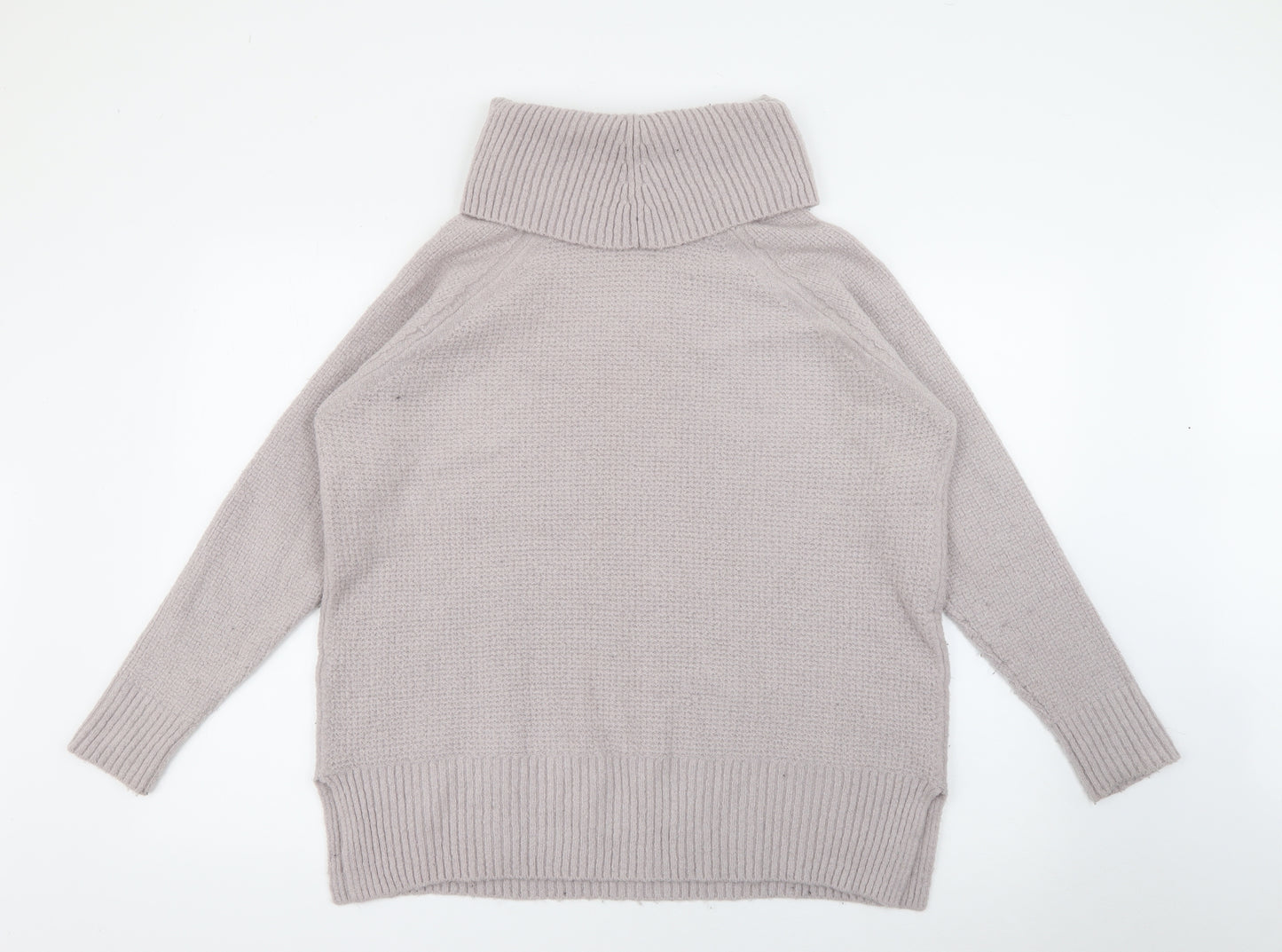 Monsoon Womens Purple Roll Neck  Acrylic Pullover Jumper Size M