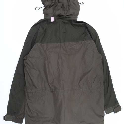 Crane Sports Mens Brown   Rain Coat Coat Size XL  Zip