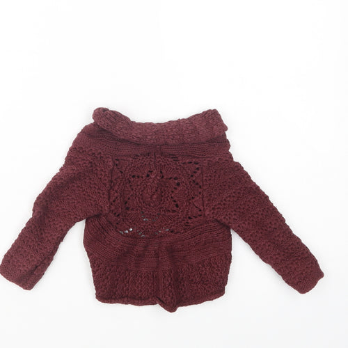 George Baby Purple  Cotton Cardigan Jumper Size 9-12 Months  Button