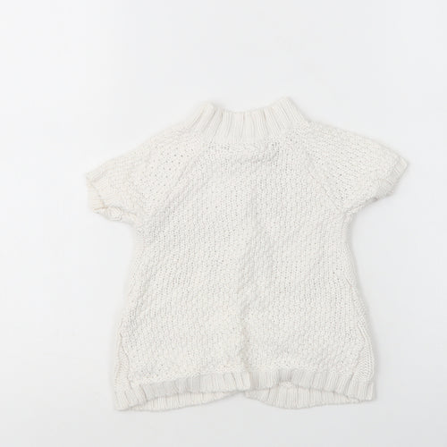 Jillian's Closet Baby White  Cotton Cardigan Jumper Size 9-12 Months  Button