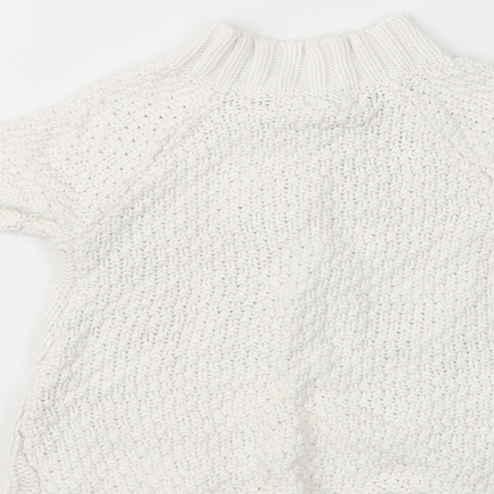 Jillian's Closet Baby White  Cotton Cardigan Jumper Size 9-12 Months  Button
