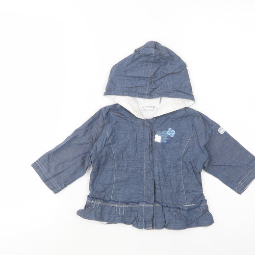 Sucre d'Orge Baby Blue   Basic Jacket Jacket Size 12 Months   Snap