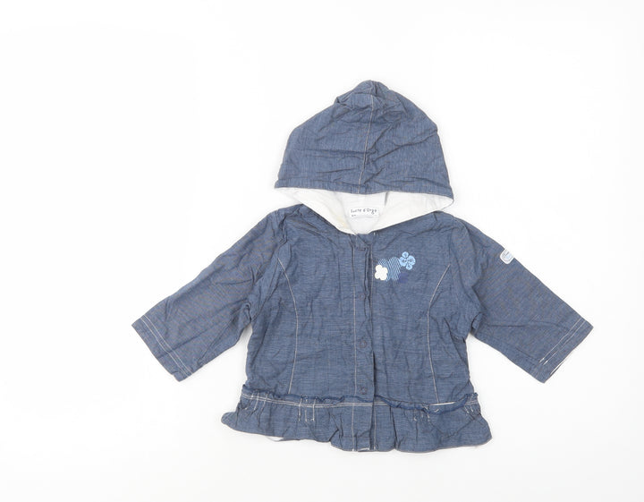 Sucre d'Orge Baby Blue Basic Jacket Jacket Size 12 Months Snap