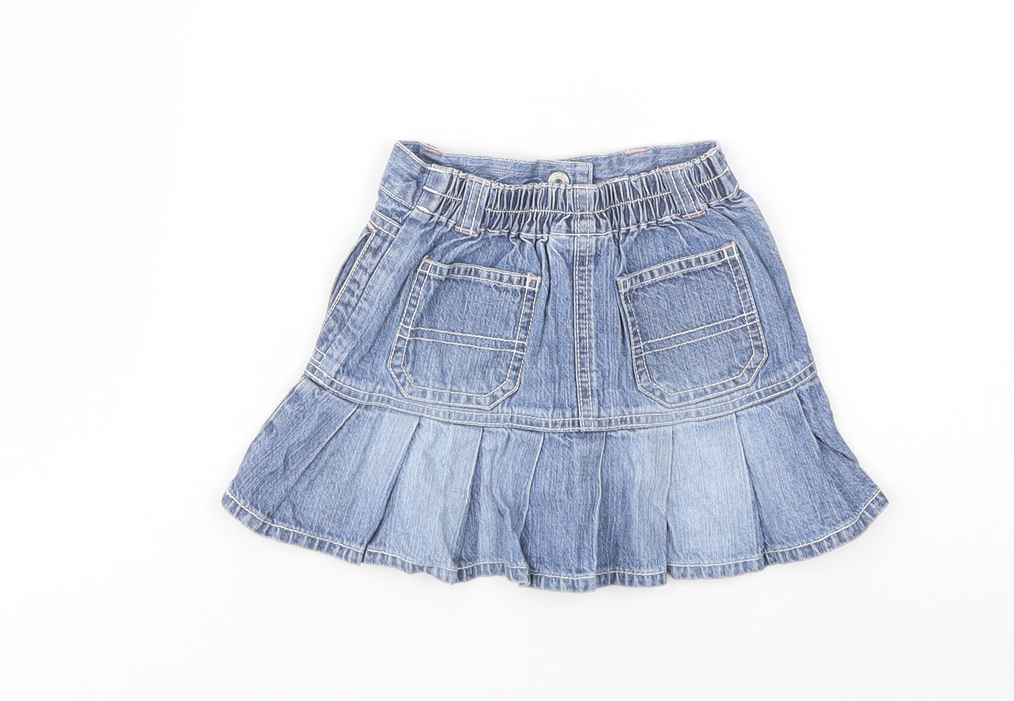 NEXT Baby Blue  Cotton Skater Skirt Size 12-18 Months  Snap