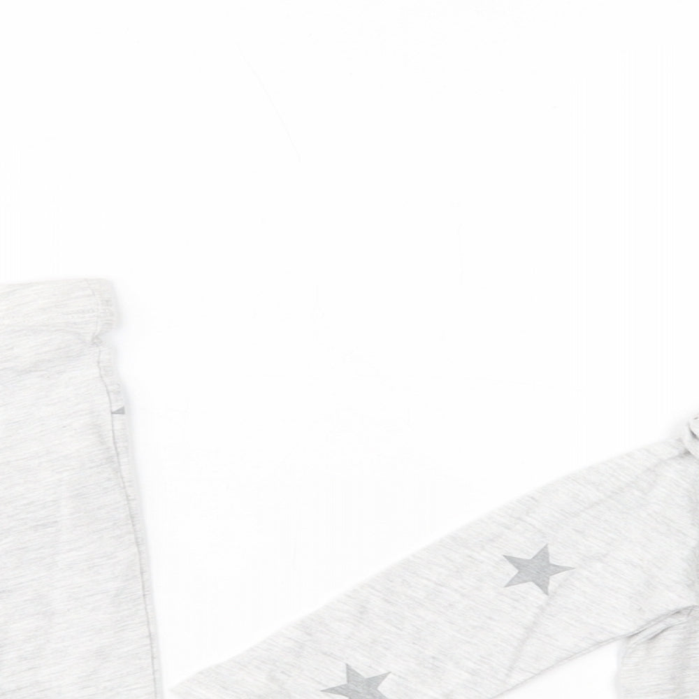 F&F Baby Grey Geometric Cotton  Pyjama Set Size 6-9 Months  Pullover - Family