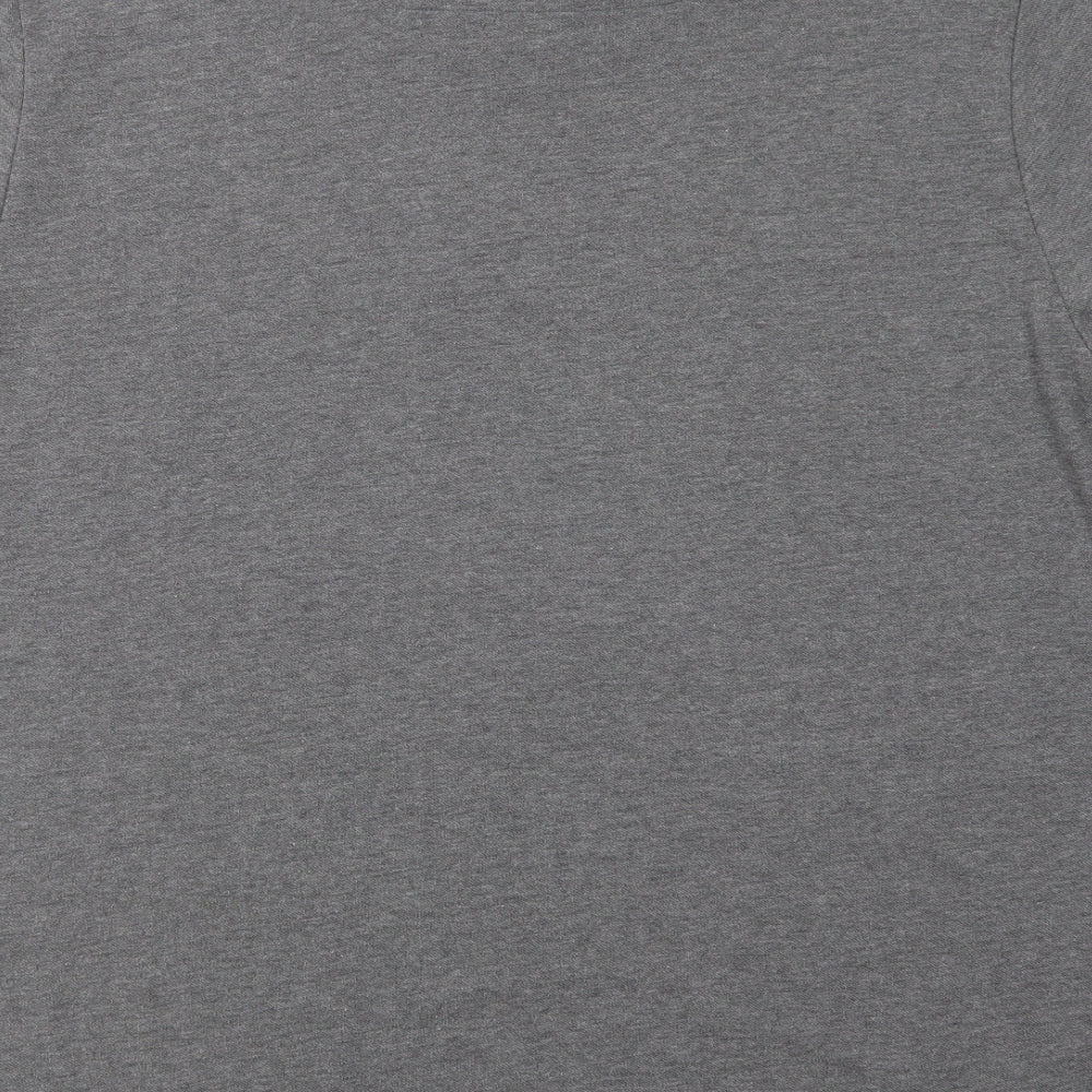 F&F Mens Grey  Cotton  Polo Size 2XL Collared Zip