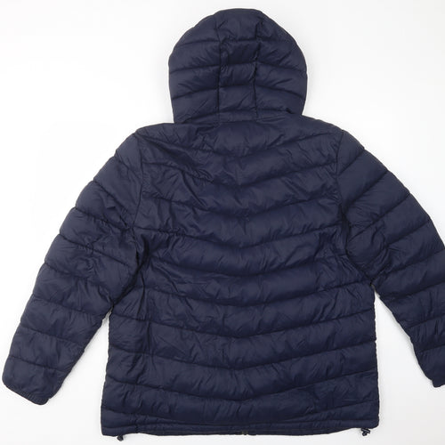 F&F Mens Blue   Puffer Jacket Jacket Size 2XL  Zip