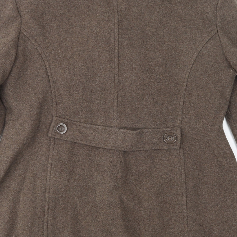 Autonomy Womens Brown   Pea Coat Coat Size 16  Button
