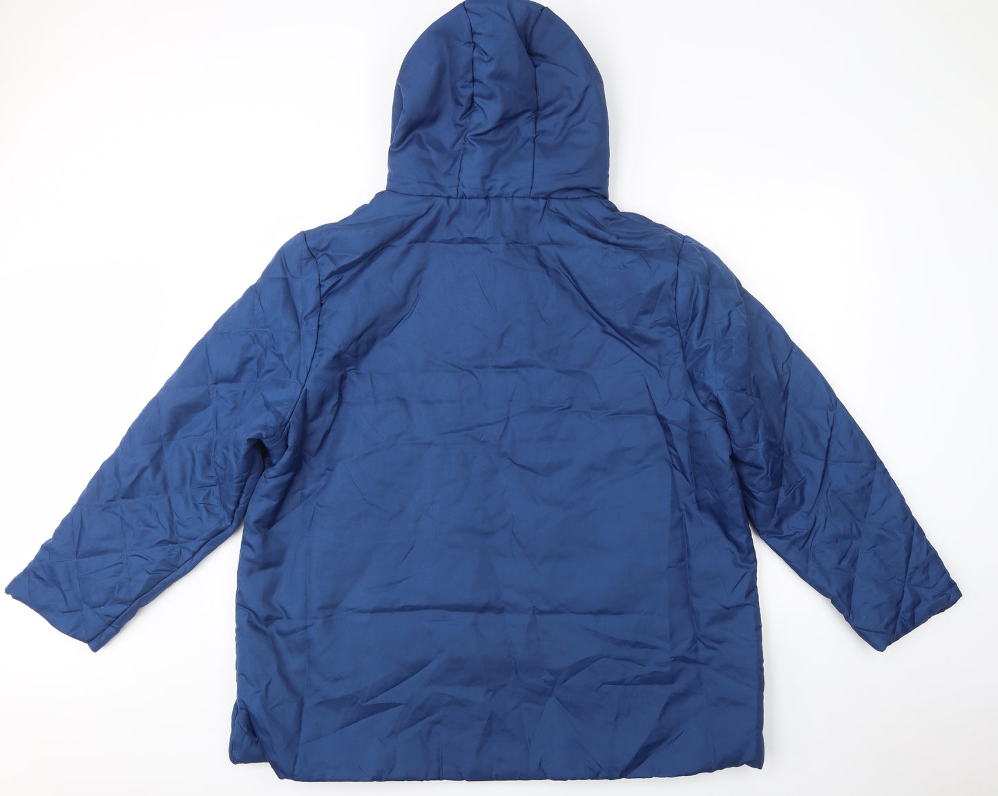 Anne De Lancay Womens Blue   Windbreaker Jacket Size XL  Zip