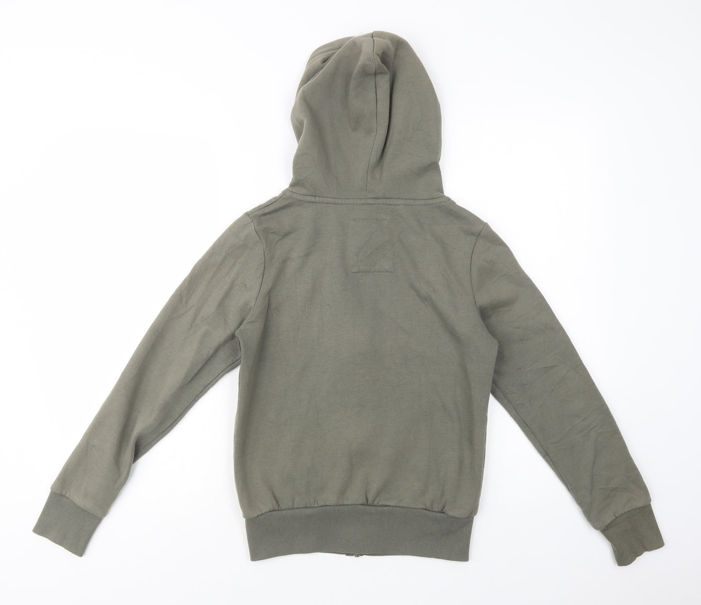Atmosphere Womens Green  Cotton Full Zip Hoodie Size 6  Zip