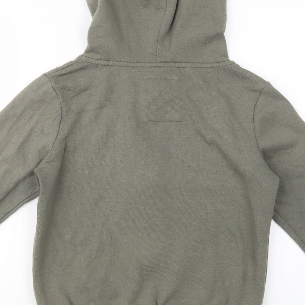 Atmosphere Womens Green  Cotton Full Zip Hoodie Size 6  Zip