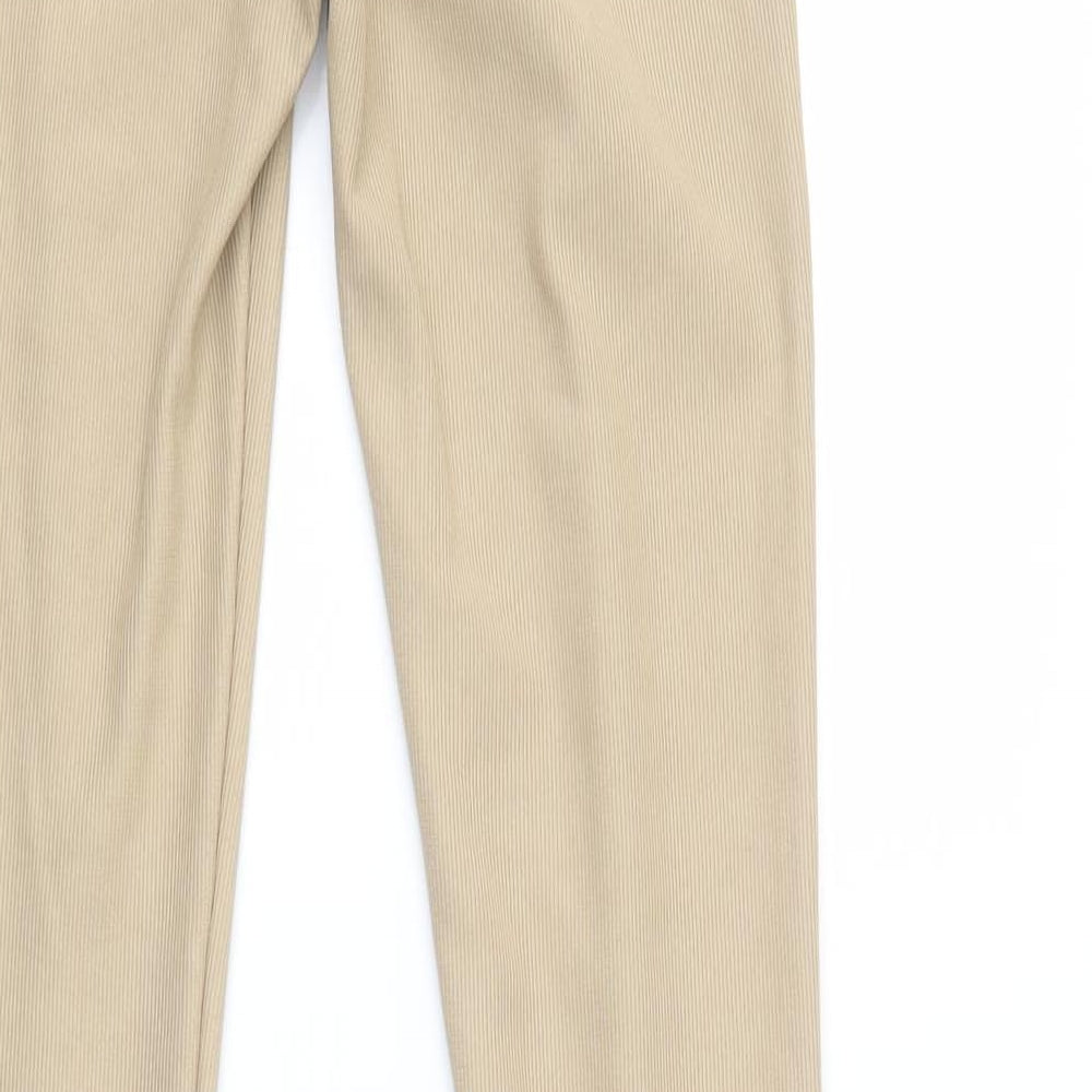 Stradivarius Womens Beige  Polyester Jegging Leggings Size S L34 in