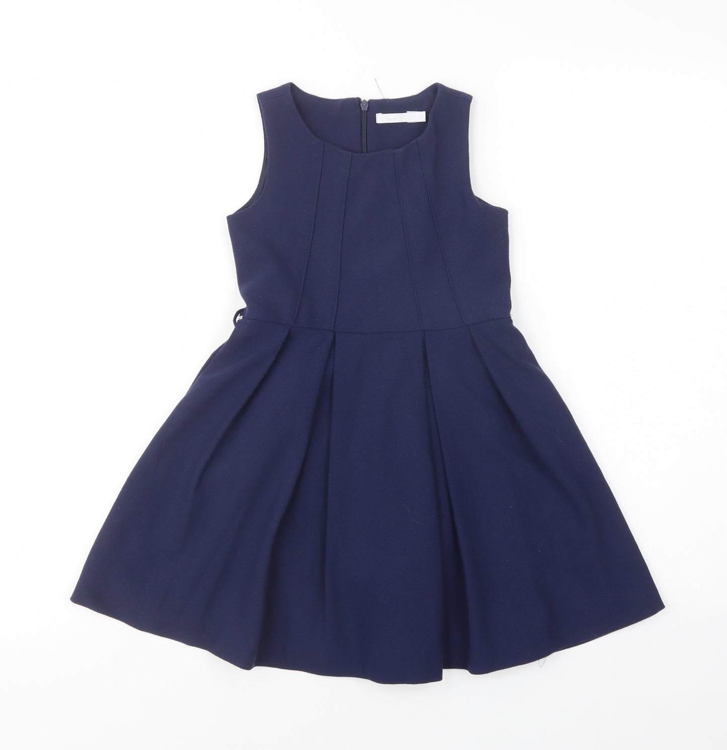 Cool Club Girls Blue  Polyester Fit & Flare  Size 5 Years  Crew Neck Zip