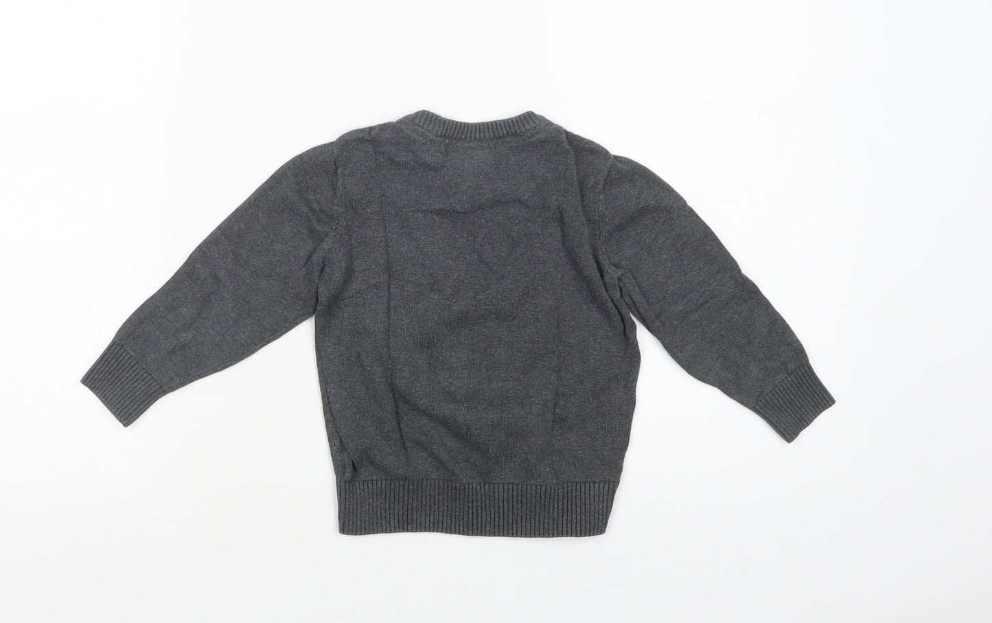Palomino Boys Grey Crew Neck  Cotton Pullover Jumper Size 3 Years  Pullover - Gorilla