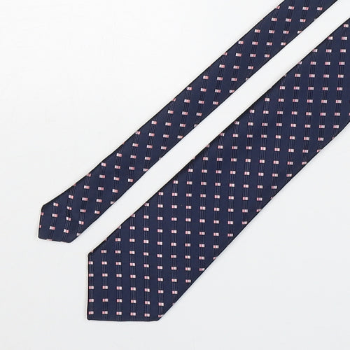 Marks and Spencer Mens Multicoloured Striped Polyester Pointed Tie One Size
