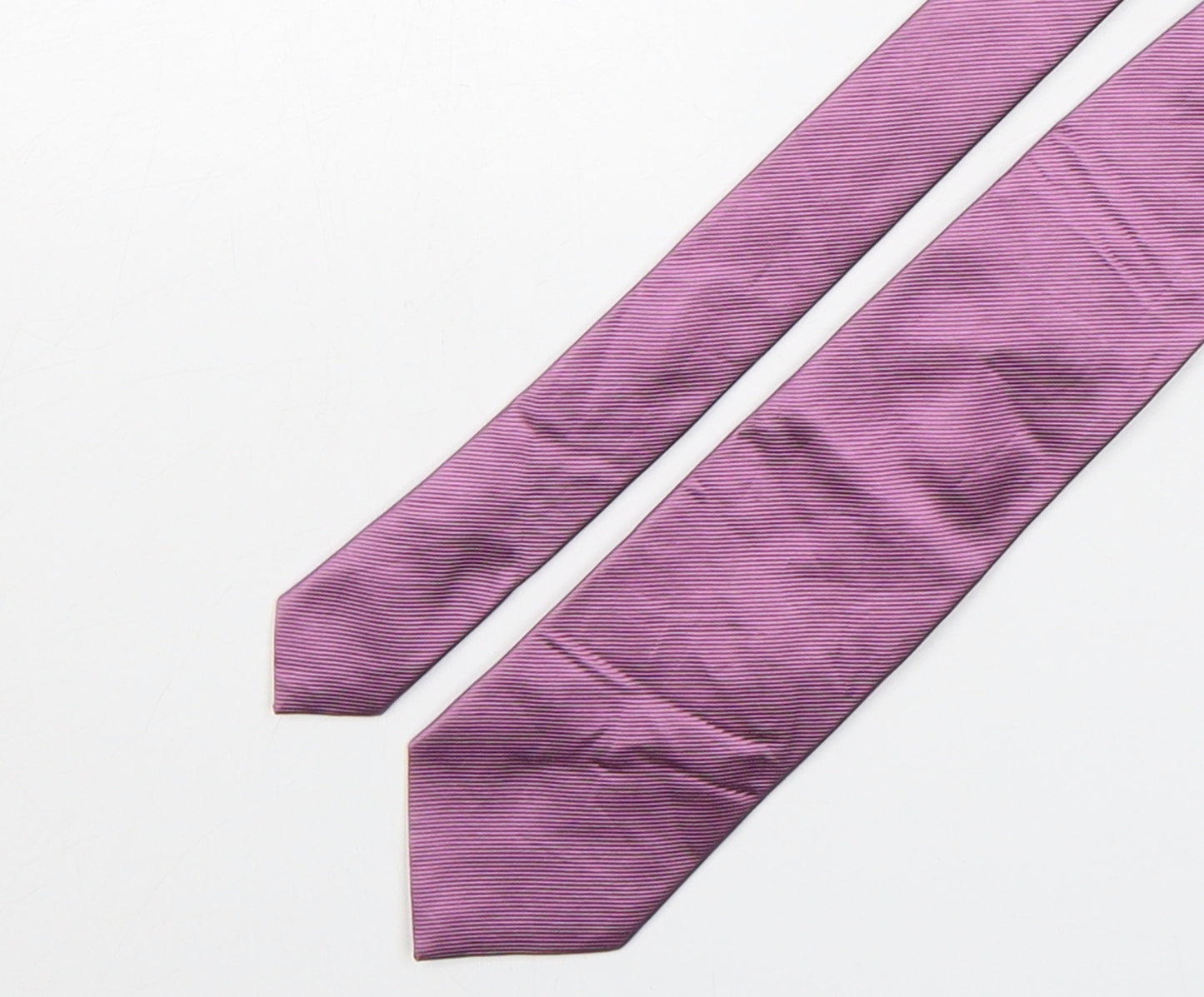 Fenwick Mens Purple  Silk Pointed Tie One Size