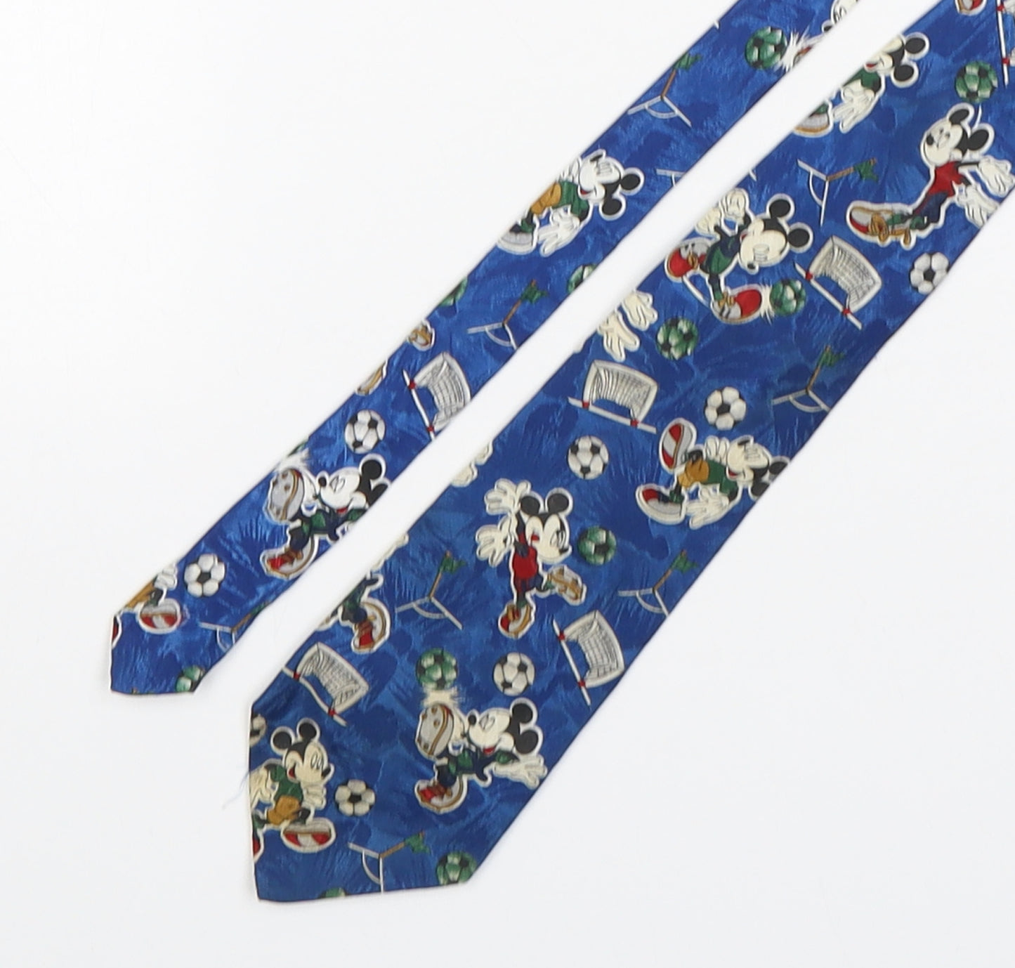 Mickey Unlimited Mens Multicoloured Geometric Polyester Pointed Tie One Size - Mickey Mouse