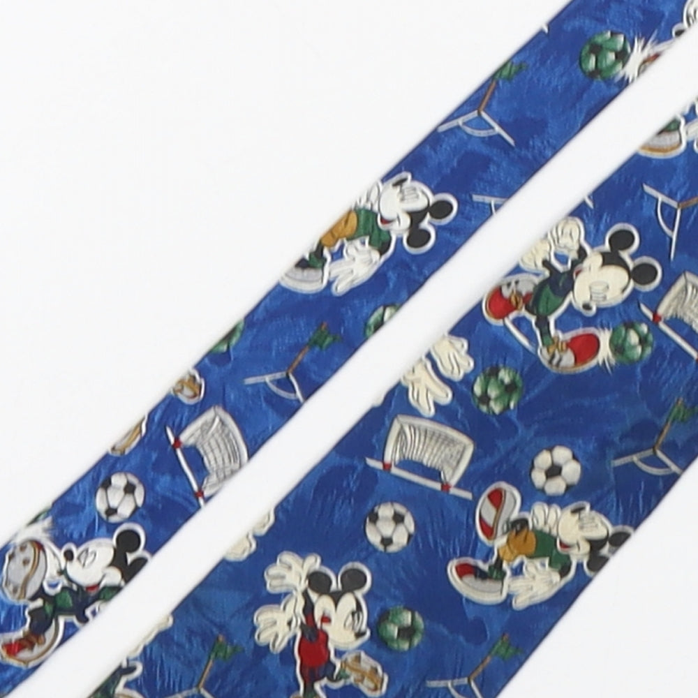 Mickey Unlimited Mens Multicoloured Geometric Polyester Pointed Tie One Size - Mickey Mouse
