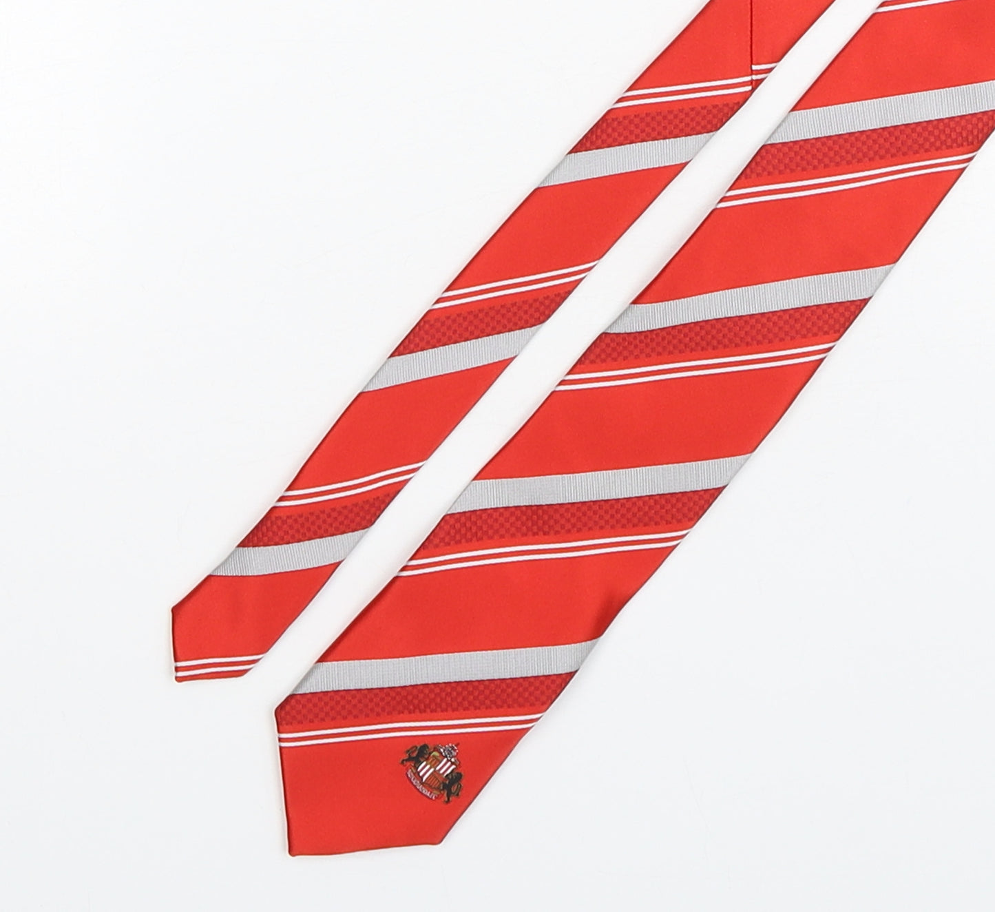 Sunderland AFC Mens Red Striped Polyester Pointed Tie One Size
