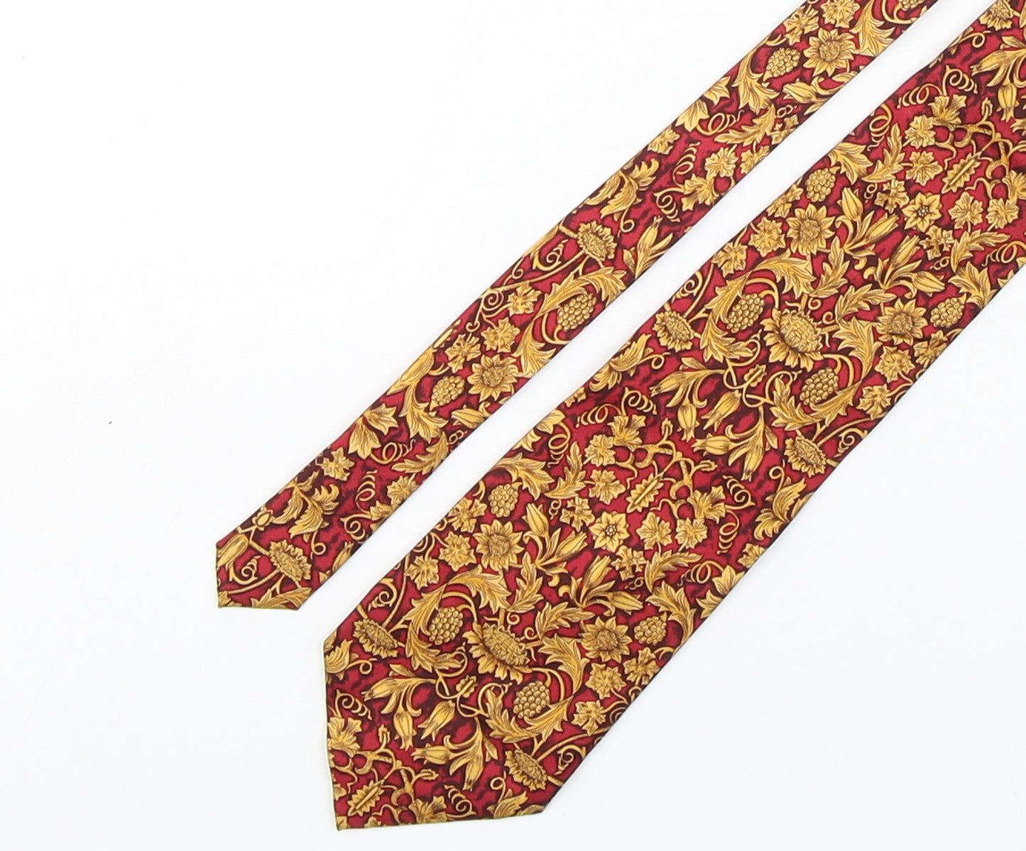 pasttimes  Mens Multicoloured Paisley Silk Pointed Tie One Size