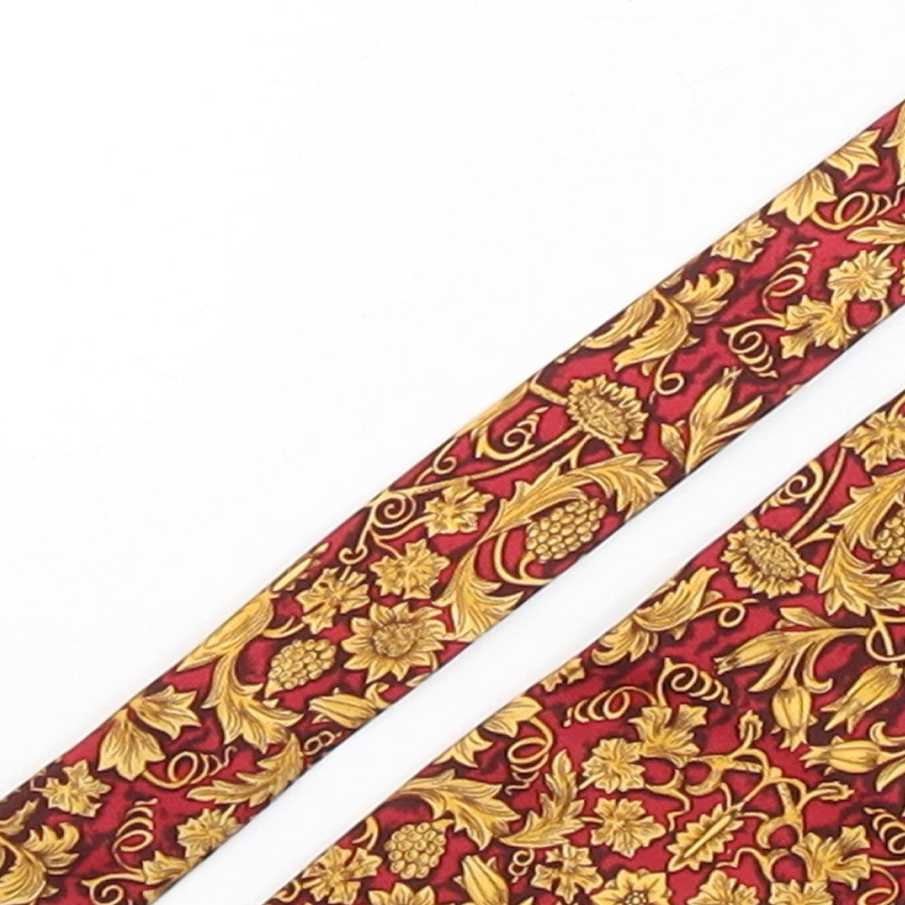 pasttimes  Mens Multicoloured Paisley Silk Pointed Tie One Size