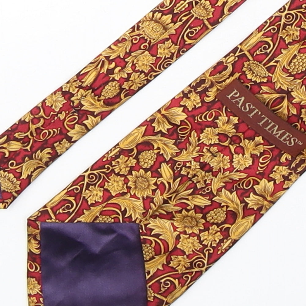 pasttimes  Mens Multicoloured Paisley Silk Pointed Tie One Size