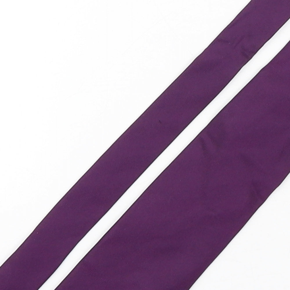 Marks and Spencer Mens Purple  Silk Pointed Tie One Size