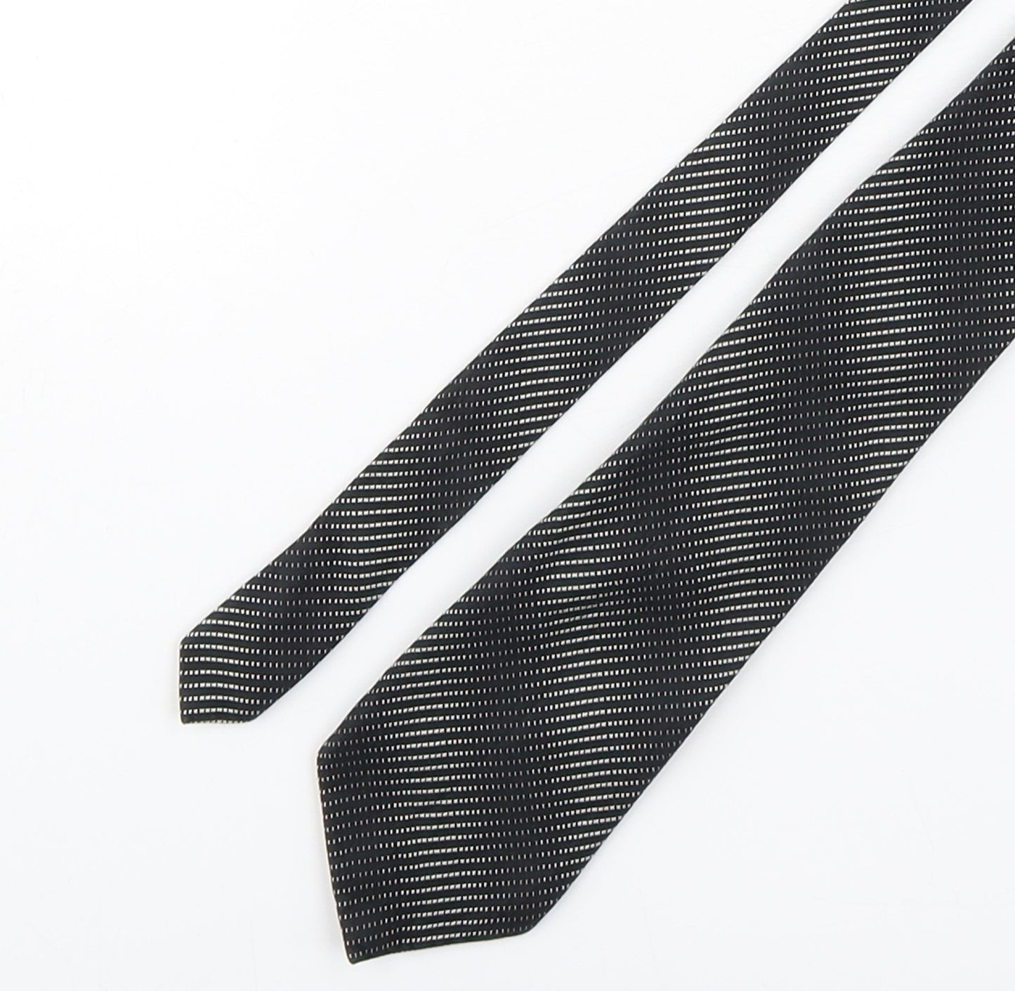 Burton  Mens Multicoloured Striped Silk Pointed Tie One Size