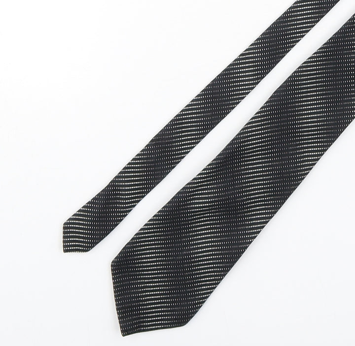 Burton  Mens Multicoloured Striped Silk Pointed Tie One Size