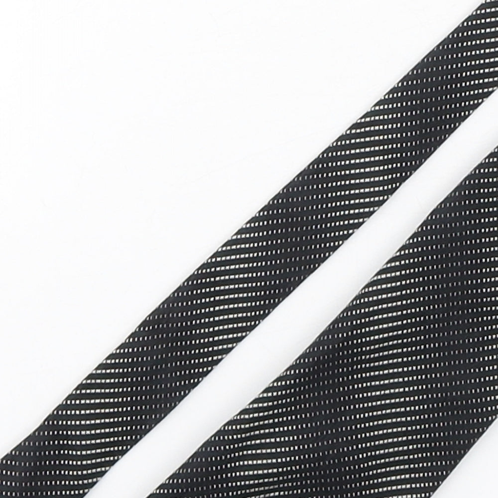 Burton  Mens Multicoloured Striped Silk Pointed Tie One Size