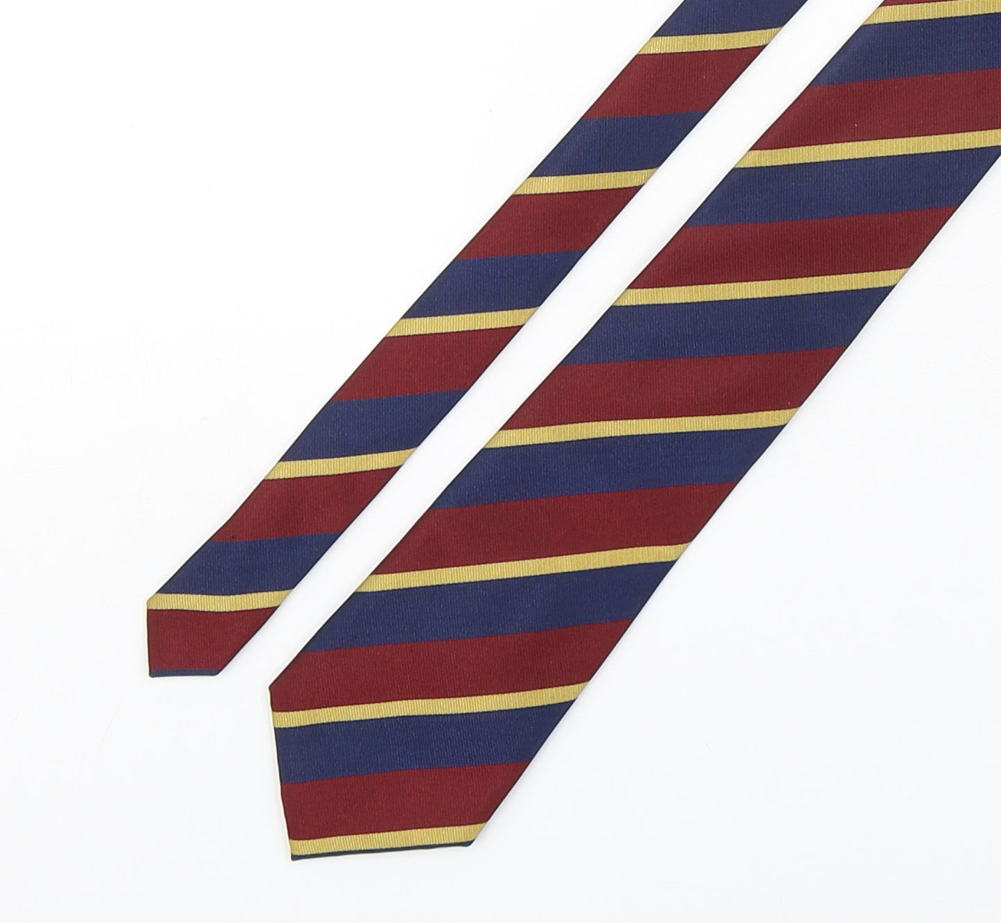 Hawes & Curtis  Mens Multicoloured Striped Silk Pointed Tie One Size