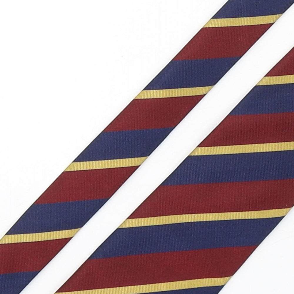 Hawes & Curtis  Mens Multicoloured Striped Silk Pointed Tie One Size