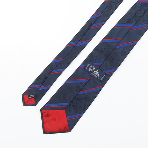 Tie Rack  Mens Multicoloured Geometric Silk Pointed Tie One Size