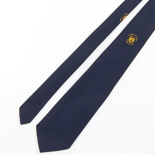 Insignia Designs Mens Blue  Polyester Pointed Tie One Size