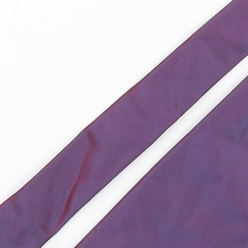 Linea Mens Purple  Silk Pointed Tie One Size