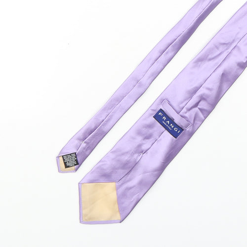 Frangi Mens Purple  Silk Pointed Tie One Size