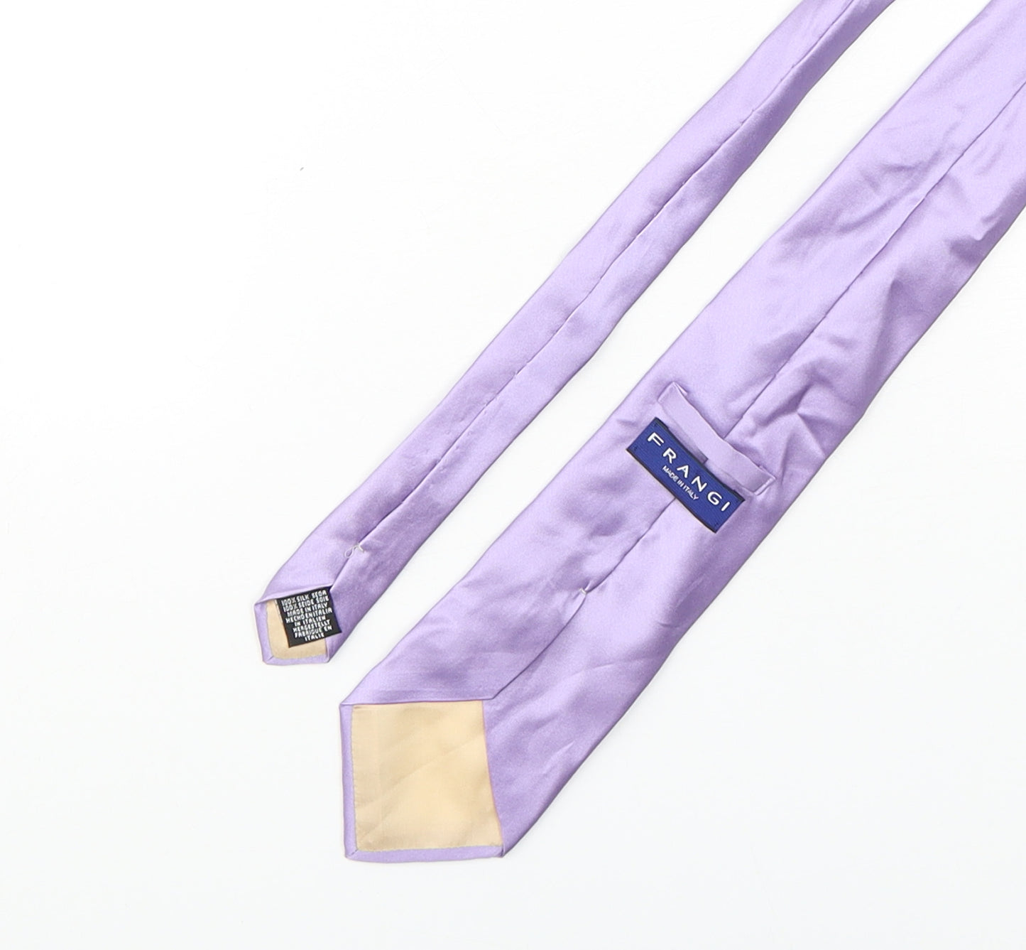 Frangi Mens Purple  Silk Pointed Tie One Size